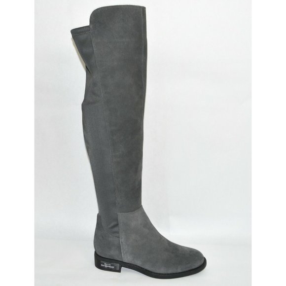 New! Blondo 'Danny' Over the Knee Waterproof Stretch Boot Gray